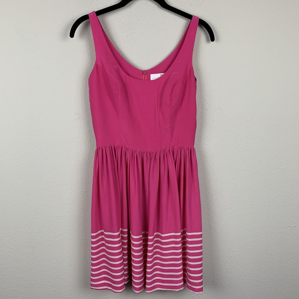 Amanda Uprichard Silk Mini Dress P Pink Romantic Feminine Barbie Soft Girl Fairy